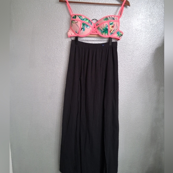 Nasty Gal Split Hem Maxi  Beach Cover Up Skirt  Size 8 - Picture 3 of 7